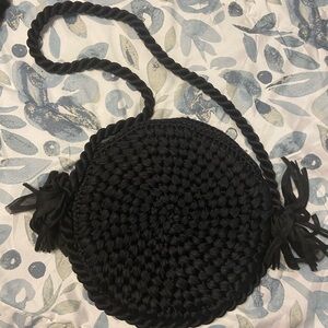 Walborg Vintage black crochet bag RARE